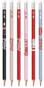 Ołówek z gumką Coca-Cola mix 1 szt Interdruk
