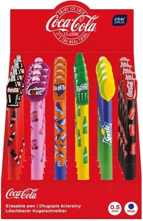 Długopis zmazywalny automatyczny coca-cola Interdruk_98996