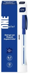 Długopis one color semi-gel niebieski Interdruk