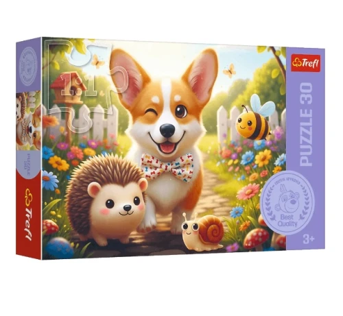 Puzzle Dzień z Corgim 30 el. Trefl_99147