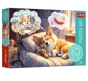Puzzle Corgi w krainie snów 60 el. Trefl