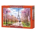 Puzzle Romantyczny spacer w Paryżu 1000el. Castorland_99173