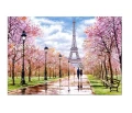 Puzzle Romantyczny spacer w Paryżu 1000el. Castorland_99174