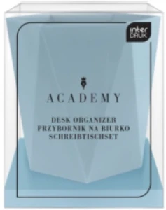 Przybornik na biurko niebieski Academy