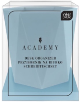 Przybornik na biurko niebieski Academy_99250