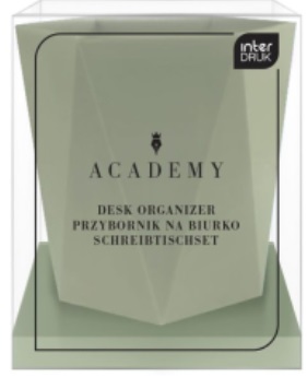 Przybornik na biurko zielony Academy_99251