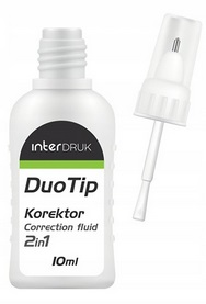 Korektor One Color 2w1 10ml długopis + pędzelek Interdruk