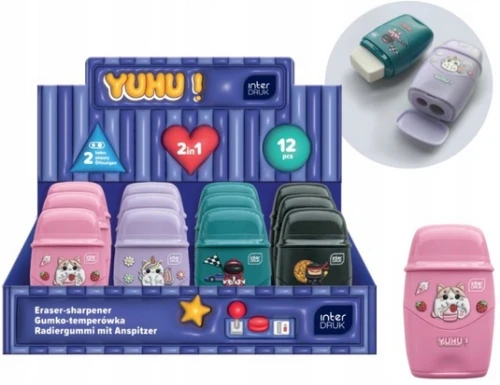 Gumko-temperówka manualna podwójna z pojemnikiem yuhu Interdruk_99256