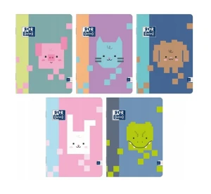 Zeszyt A4 w kolorowe linie Zoo Blocks 32 kartki Oxford