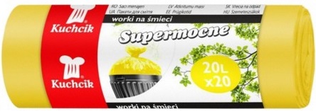 Worki na do śmieci super mocne sanitarne 20l  20szt Kuchcik_99563