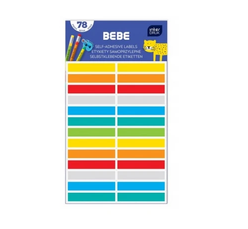 Etykiety samoprzylepne BeBe Kids 78szt. Interdruk_99579