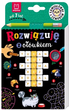 Rozwiązuję z ołówkiem Łamigłówki z lemurem Od 7 lat Aksjomat_99628