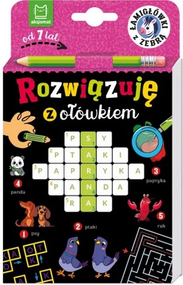 Rozwiązuję z ołówkiem Łamigłówki z zebrą Od 7 lat Aksjomat_99632