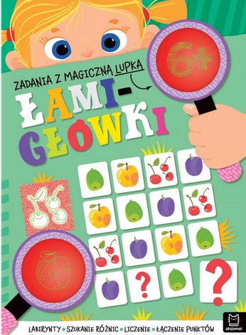 Zadania z magiczną lupką łamigówki 6+ Aksjomat_99639
