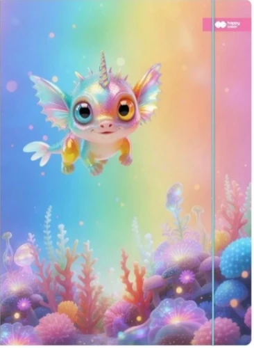 Teczka A4+ z gumką Aqua Cuties Candy Happy color_99852