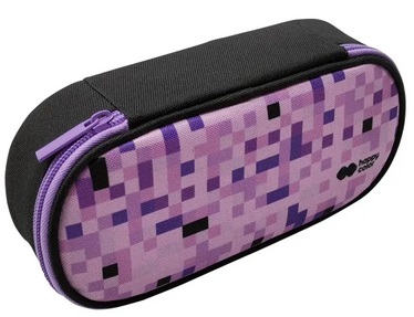 Piórnik saszetka z zamkiem i klapką wewnętrzną owalny Pixi Violet Happy Color_99867