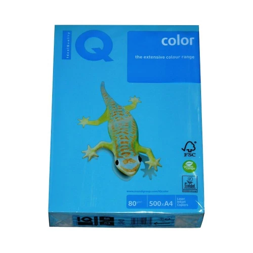 Papier Ksero Kolor A4 IQ Color 80g 500ark Ciemny Niebieski DB49_54830