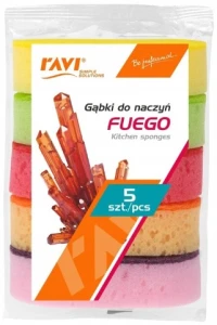 Gąbki do mycia naczyń 5szt fuego Ravi