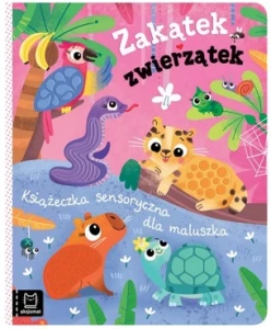 Zakątek zwierzątek Książeczka sensoryczna dla maluszka Aksjomat