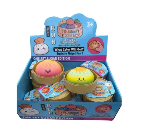 Gniotek Squishy Pierożek z Buźką 5×10 cm Bemag_100300