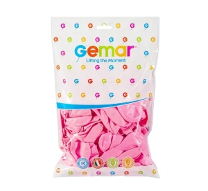 Balony Pastelowe Różowe Jasne G90 25cm 100szt. Gemar