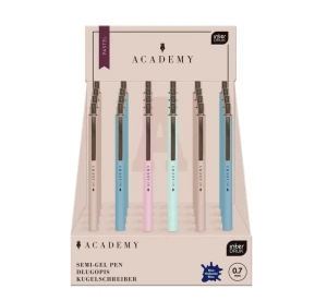 Długopis Automatyczny Metalowy Academy Pastel Niebieski 0,7mm Interdruk