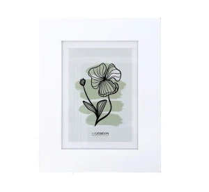 Ramka Drewniana A4 Biała Szeroka 21 × 29,7 cm Gedeon