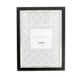 Ramka Drewniana A4 Czarna z Passe-partout 21 × 29,7 cm Gedeon_100559