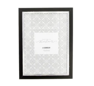 Ramka Drewniana A4 Czarna z Passe-partout 21 × 29,7 cm Gedeon