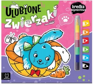 Malowanka ulubione zwierzaki Kredka segmentowa  Aksjomat