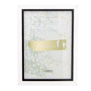 Ramka Drewniana Bielone Drewno z Czarnym Wnętrzem 15 × 21 cm Gedeon