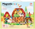 Klocki Magnetyczne Farma 54 Elementy Mega Creative_100624