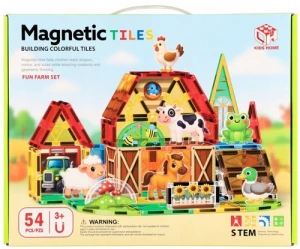 Klocki Magnetyczne Farma 54 Elementy Mega Creative