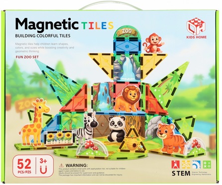 Klocki Magnetyczne Zoo 52 Elementy Mega Creative_100649