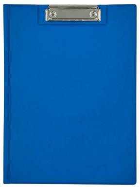 Clipboard Podkładka do pisania z klipsem zamykana A4 niebieska Tres _100702
