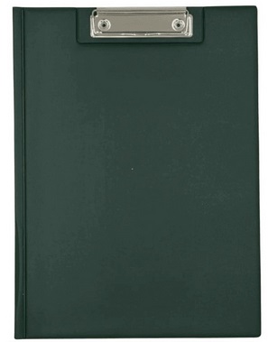 Clipboard Podkładka do pisania z klipsem zamykana A4 ciemno zielona Tres_100705