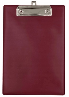 Clipboard Podkładka do pisania z klipsem zawieszana A5 bordo Tres _100709