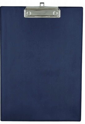 Clipboard Podkładka do pisania z klipsem zawieszana A4 granatowa Tres_100711