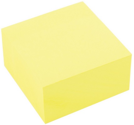 Karteczki samoprzylepne 51x51 mm żółte 400 sztuk D.Rec_100721