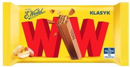WW Wafelki mleczna czekolada & krem orzechowy 45 g E. Wedel_100723