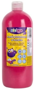 Farba plakatowa w butelce 1000ml rubinowa Strigo