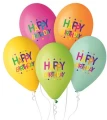 Balony lateksowe  Happy Birthday 5szt 30cm Godan_100751