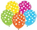 Balony lateksowe groszki 5szt 30cm Godan _100755
