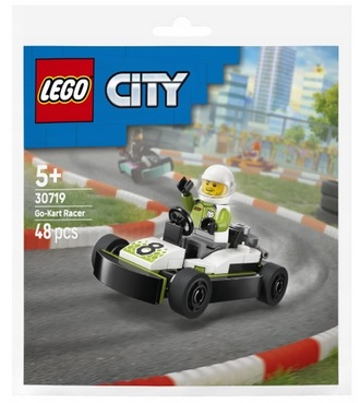 Gokart wyścigowy Minifigurka Kierowca Wyścigówka Lego City_100897