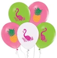 Balony Flamingi i Ananasy 30 cm 5 szt Godan_100900