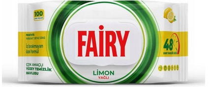 Chusteczki czyszczące uniwersalne Lemon 100 szt. cytryna Fairy_101048