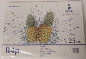 Koperta biała Bong B4 HK 25szt.