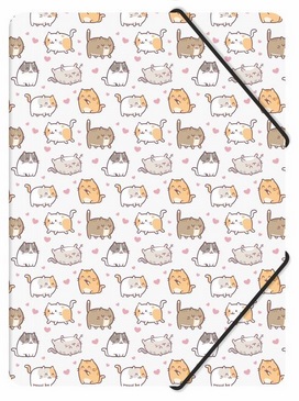 Teczka z gumką A4 PP z nadrukiem kittens Biurfol_101117