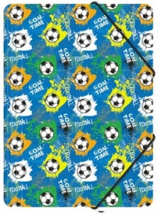 Teczka z gumką A4 PP z nadrukiem football Biurfol