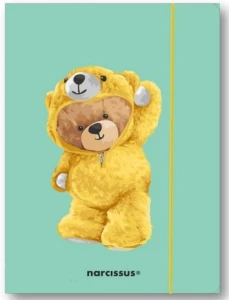 Teczka A4+ z gumką Teddies&Miś w dresiku Narcissus